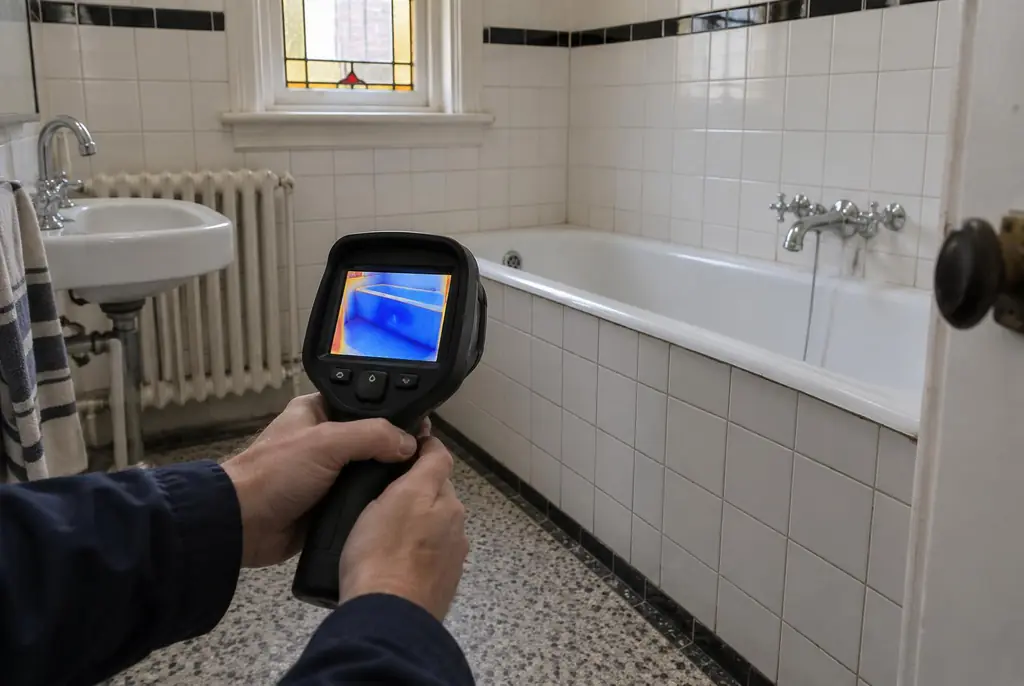 Lekdetectie Ede – onderzoek in een badkamer van een oudere woning