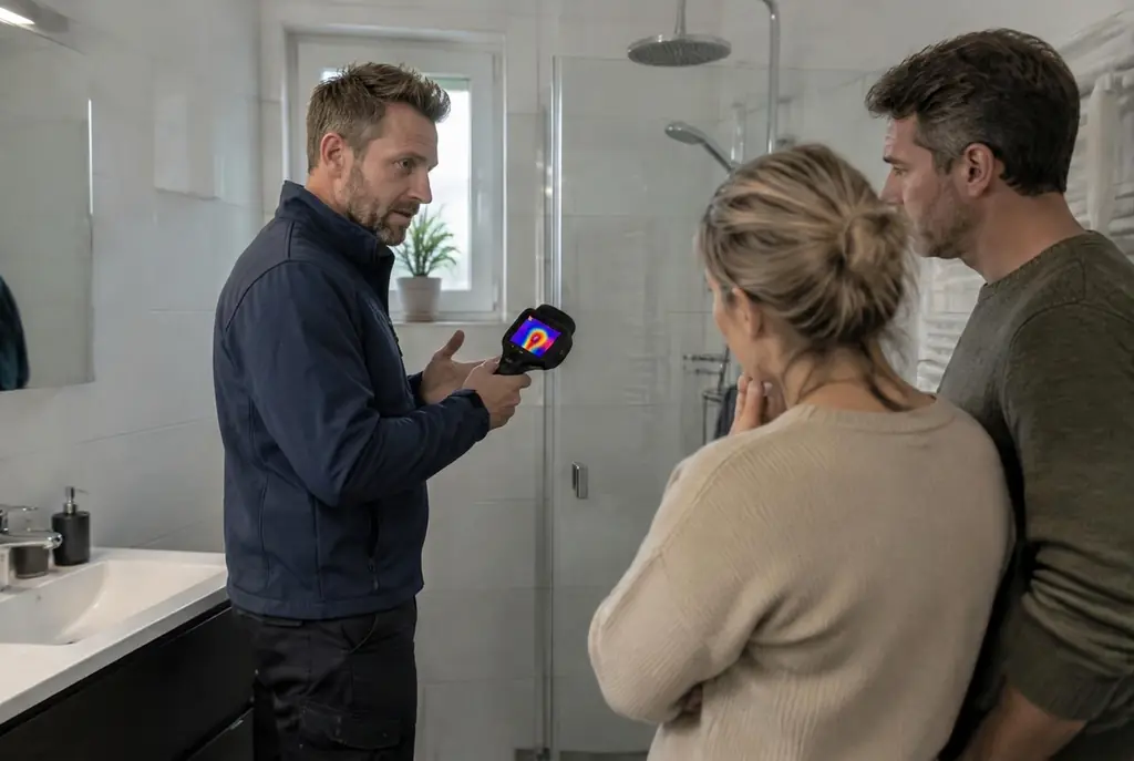 Lekdetectie Ede – specialist legt bevindingen uit aan bewoner